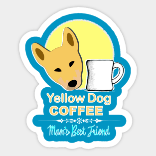 Coffee and Dogs Sticker